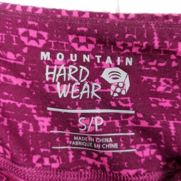 Mountain Hardwear Athletic Mini Skirt A Line Pockets Stretch Pull On Print Pink - Picture 3 of 10